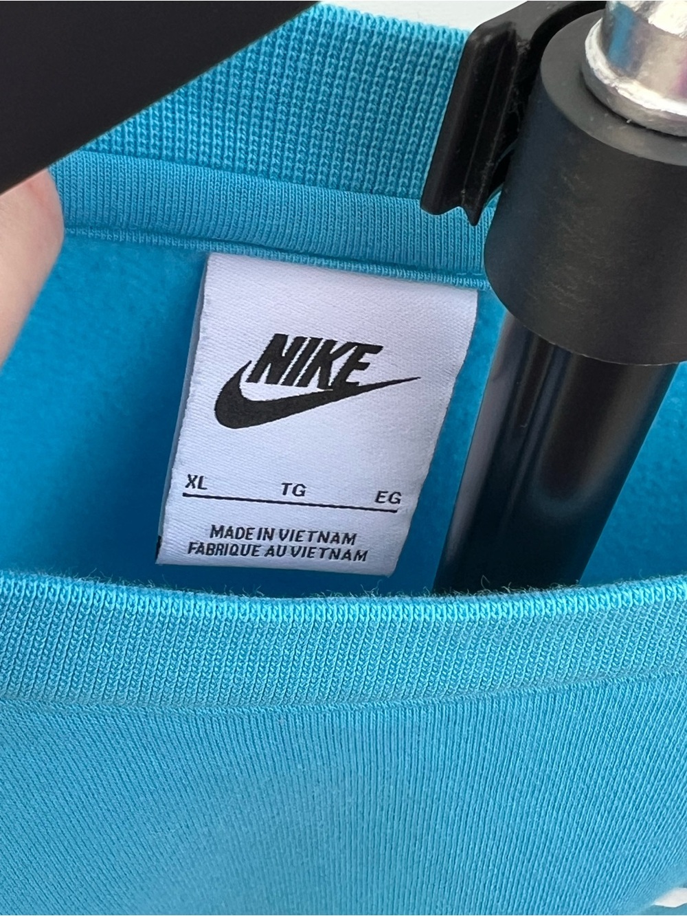 Nike Turquoise Logo Crewneck Sweatshirt - Picture 3 of 4